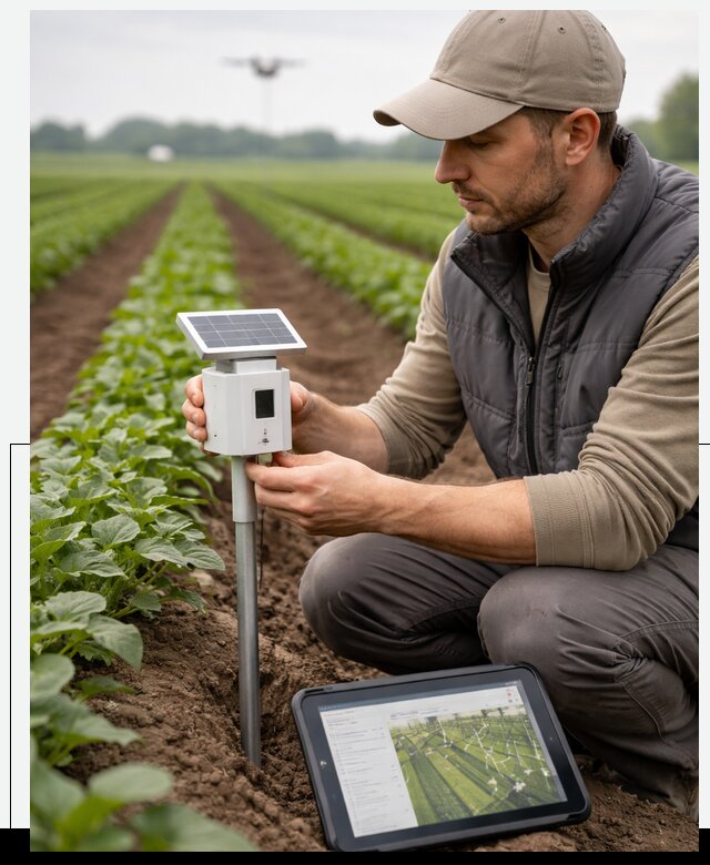 IoT мониторинг сельскохозяйственных полей и контроля в Красноуфимске